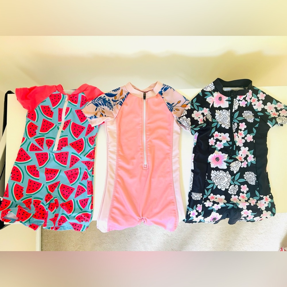 Kids Swimwear Set - Watermelon, Pink, and Floral Designs